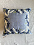 The Silver Birch Aari Embroidered Pillow, 16x16