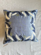 The Silver Birch Aari Embroidered Pillow, 16x16