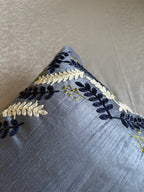The Silver Birch Aari Embroidered Pillow, 16x16