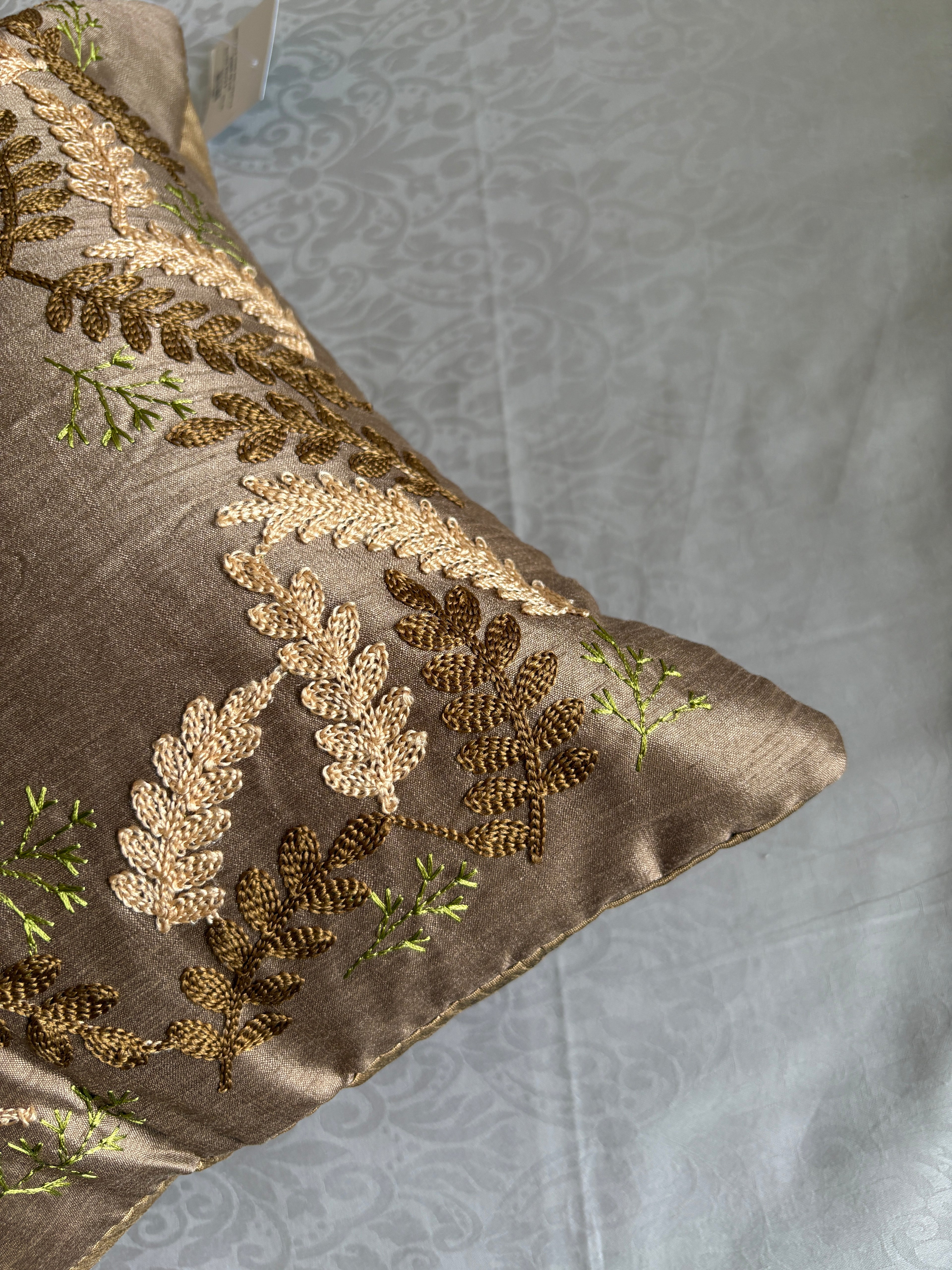 AARI EMBROIDERED CUSHION COVER – 16x16 INCH