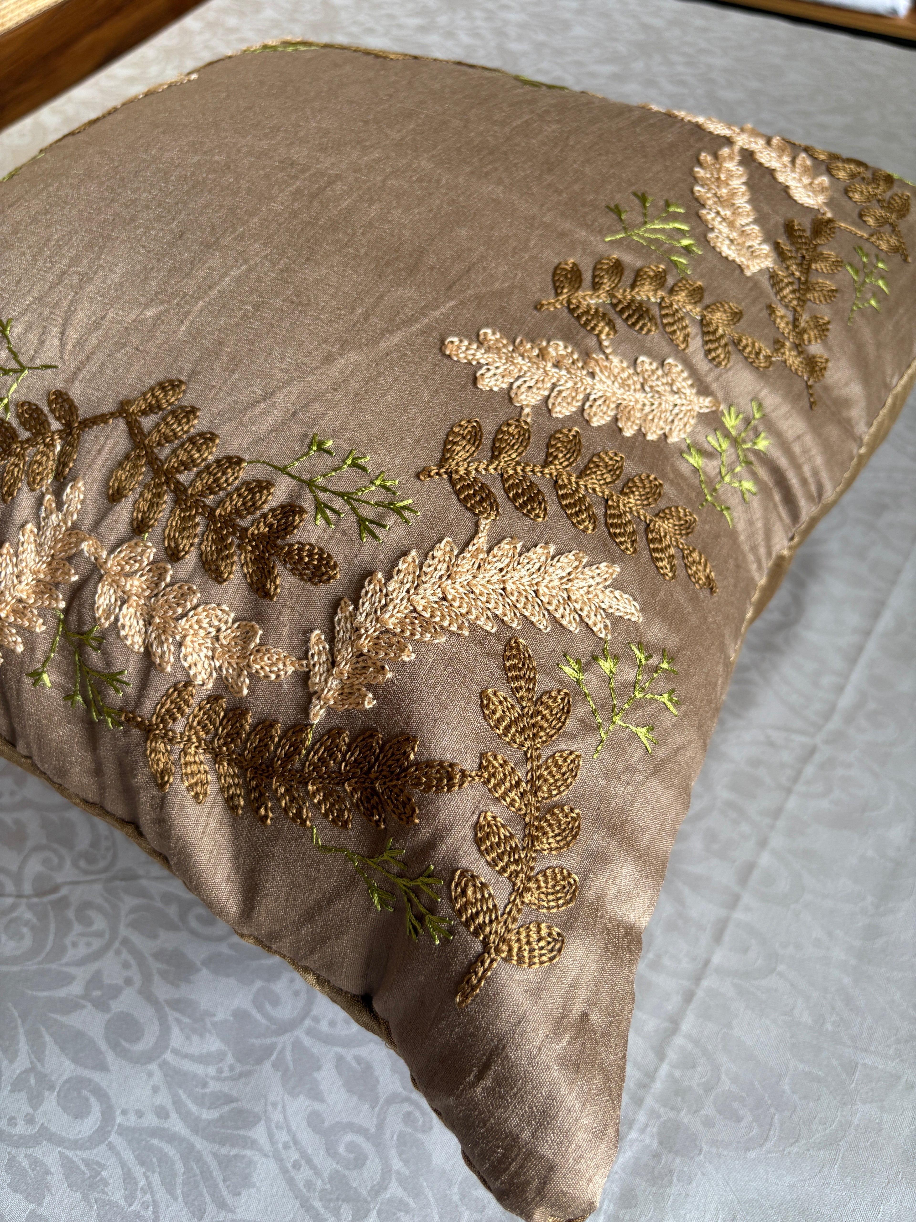 AARI EMBROIDERED CUSHION COVER – 16x16 INCH