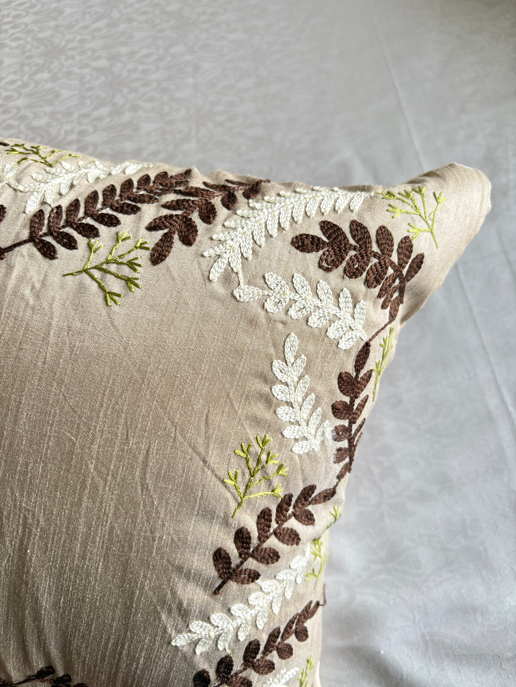 AARI EMBROIDERED CUSHION COVER – 16x16 INCH