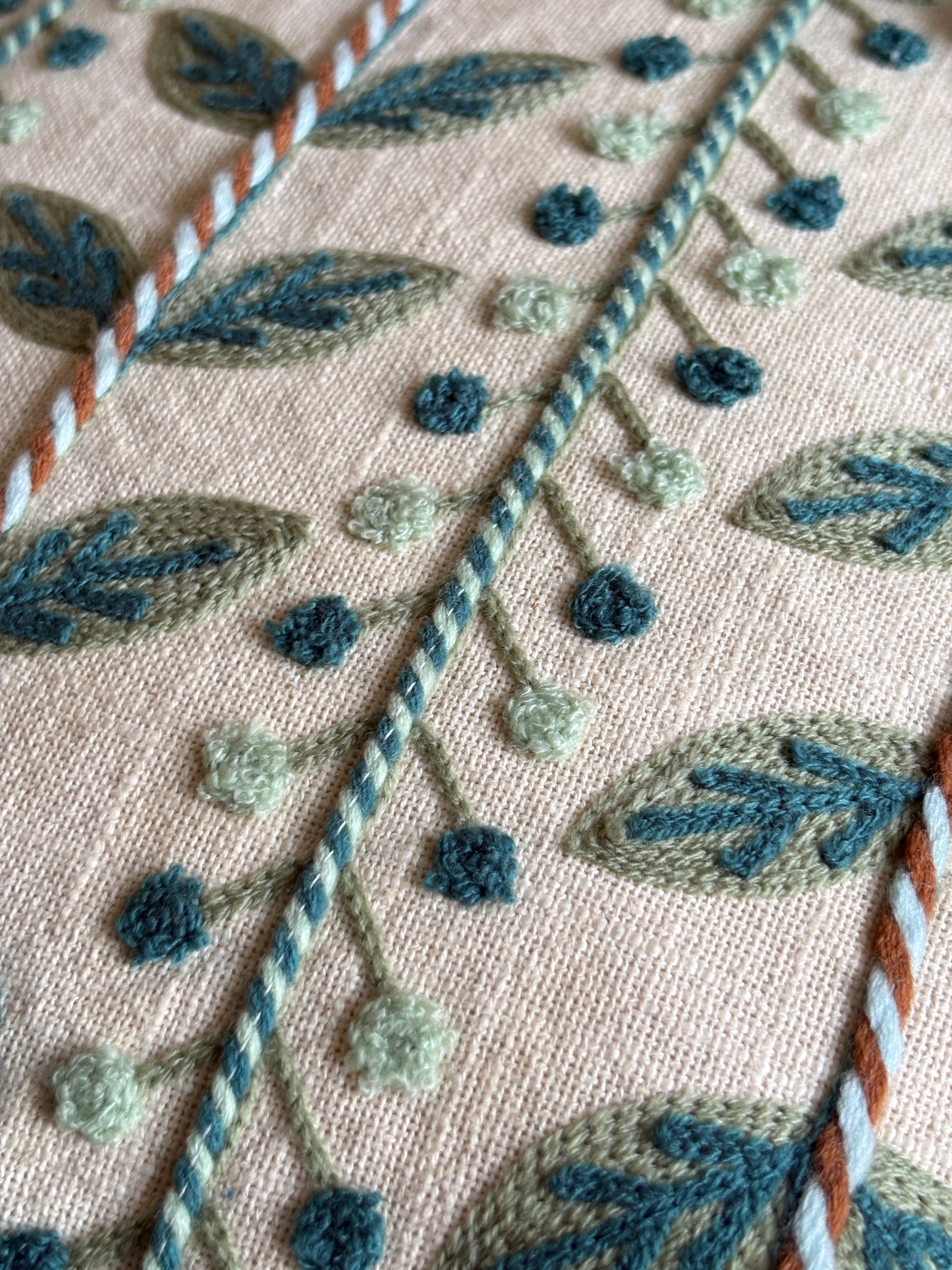 AARI EMBROIDERED CUSHION COVER – 16x16 INCH
