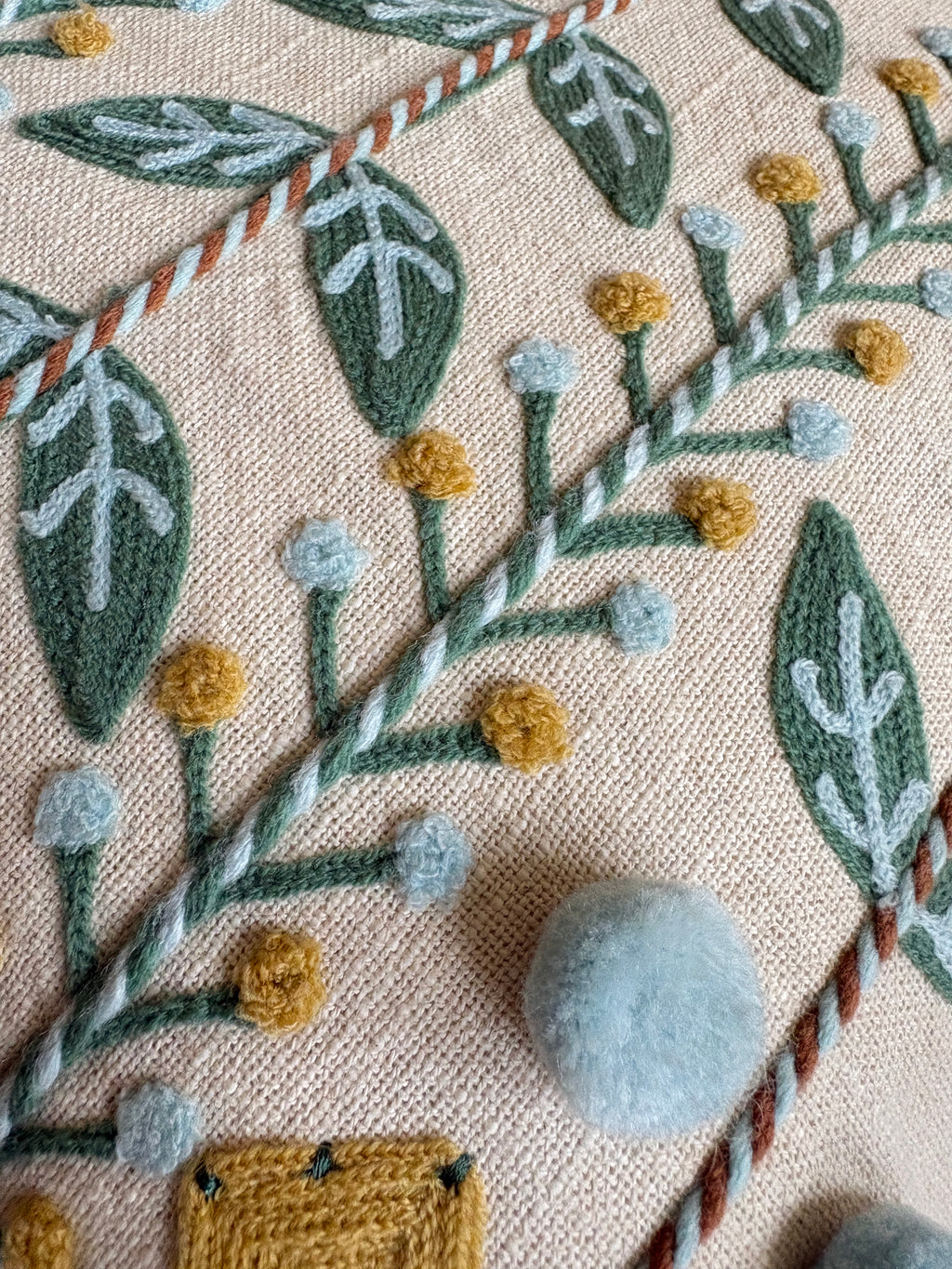 AARI EMBROIDERED CUSHION COVER – 16x16 INCH