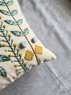 AARI EMBROIDERED CUSHION COVER – 16x16 INCH