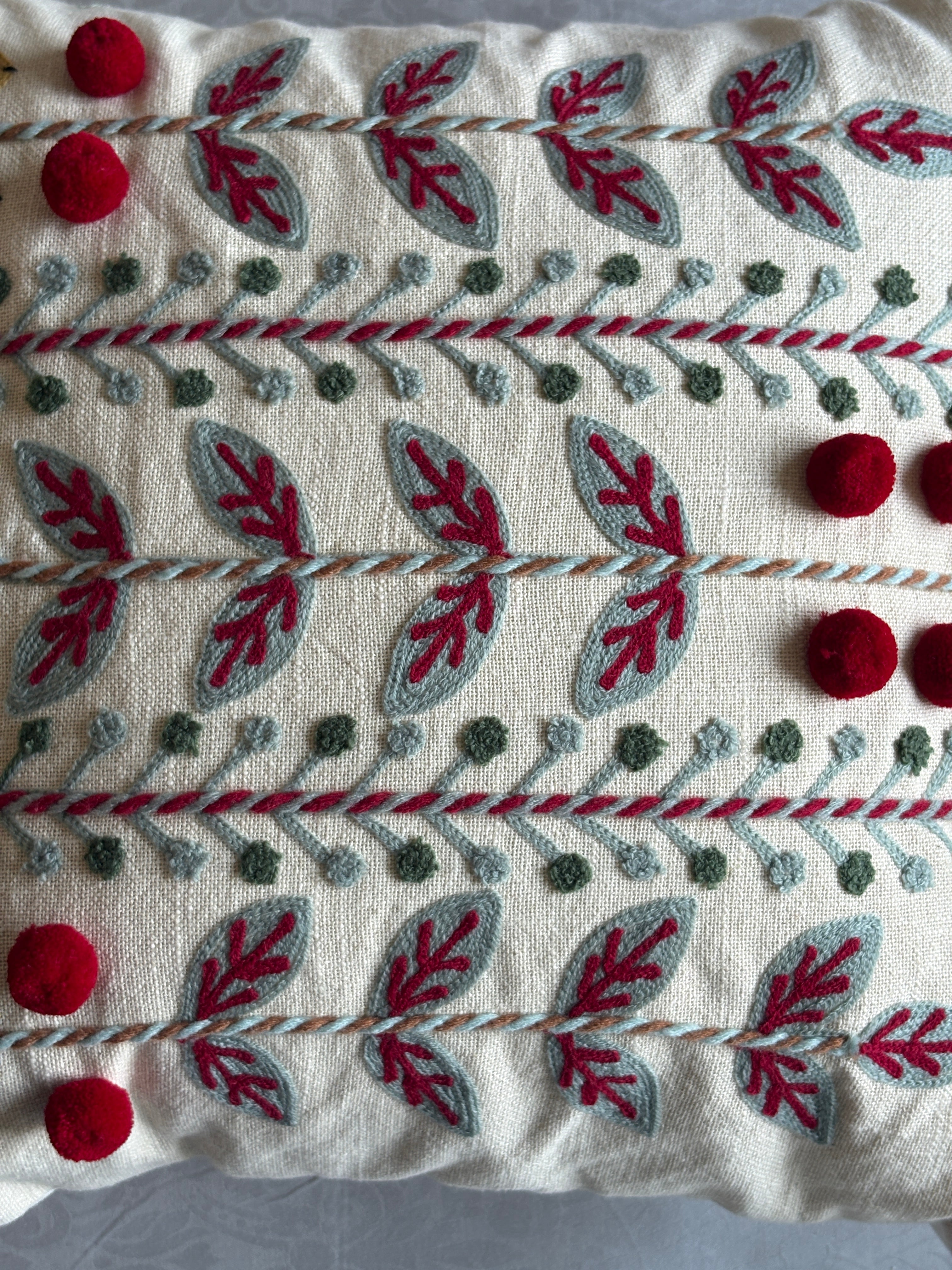 AARI EMBROIDERED CUSHION COVER – 16x16 INCH