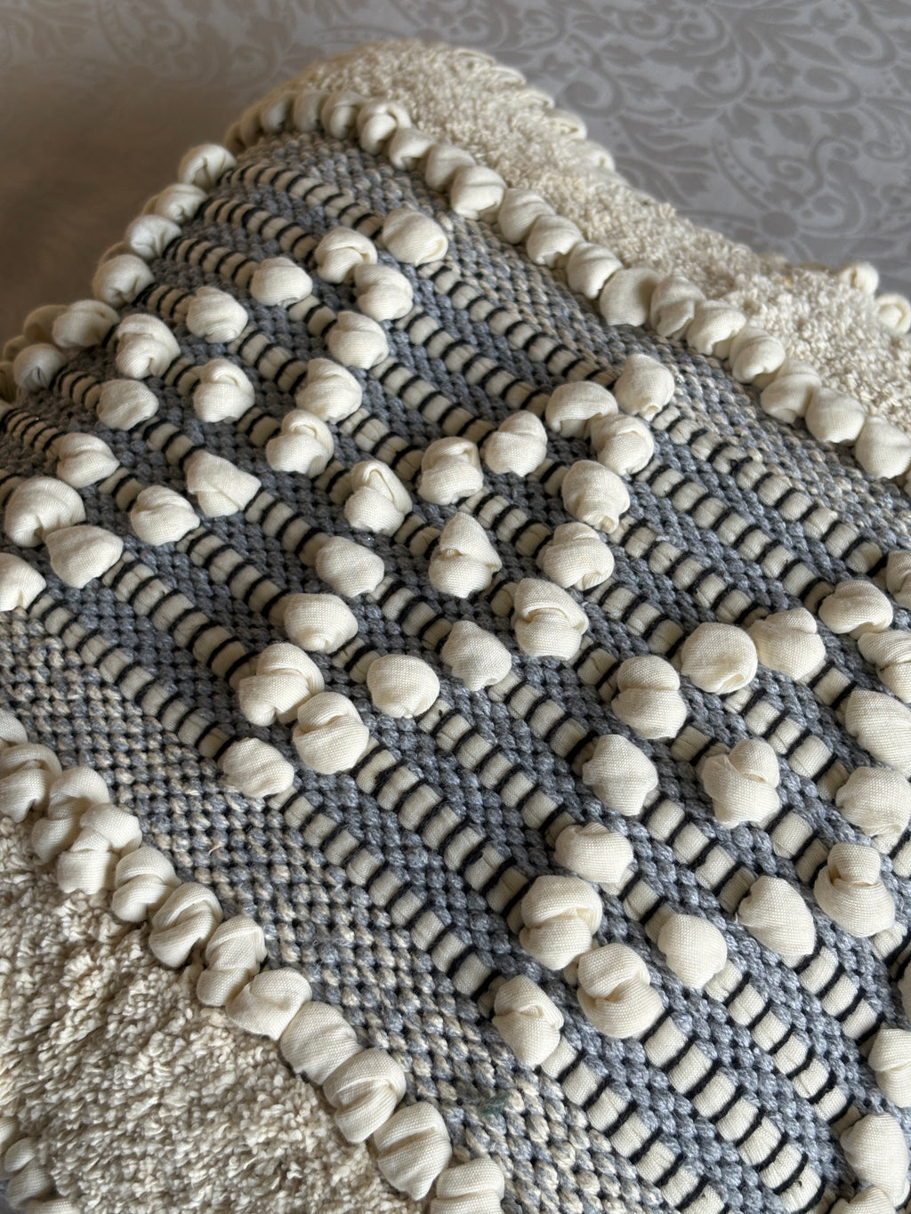 The Tufted Nordic Diamond Pillow, 16x16