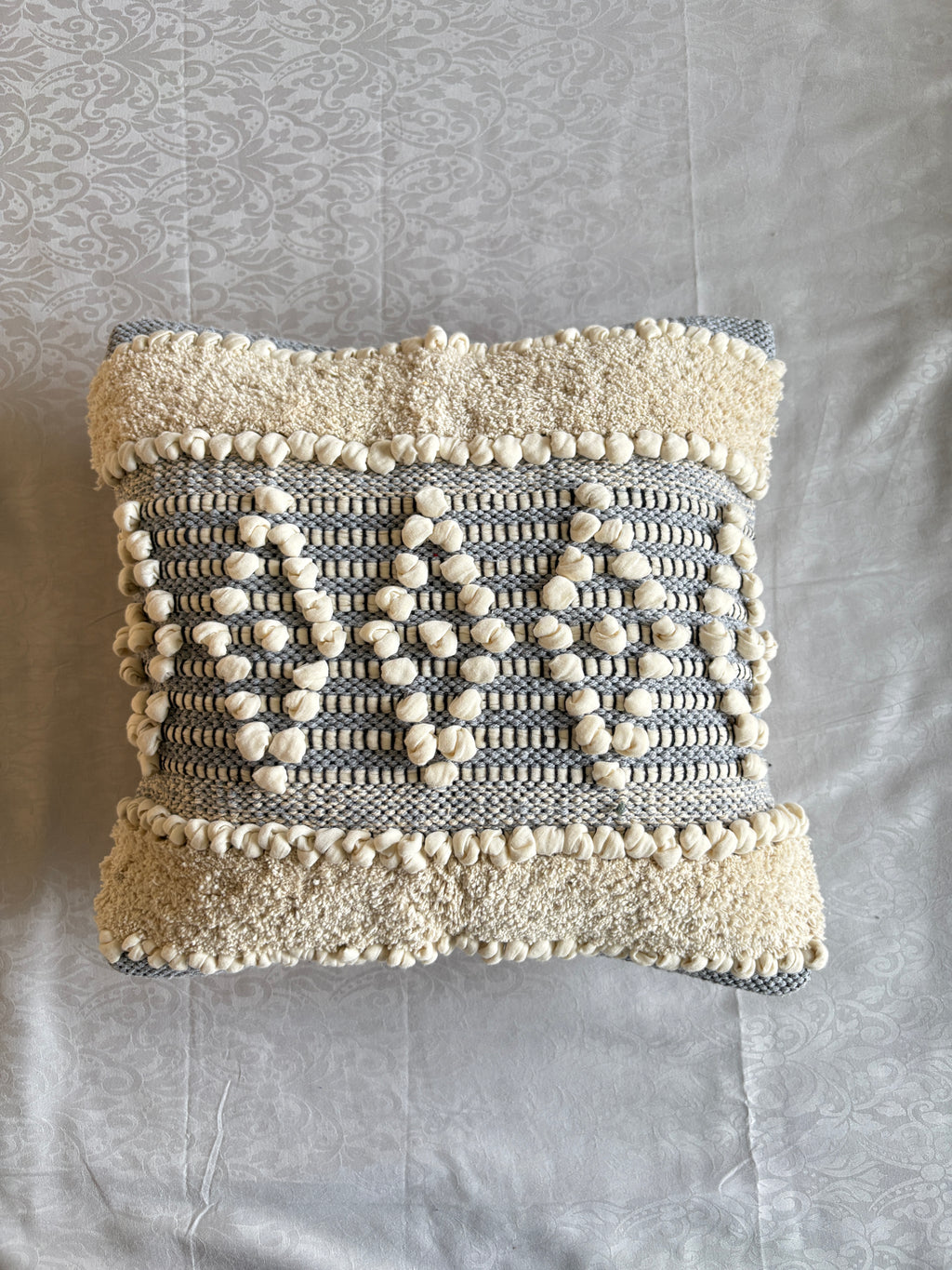 The Tufted Nordic Diamond Pillow, 16x16