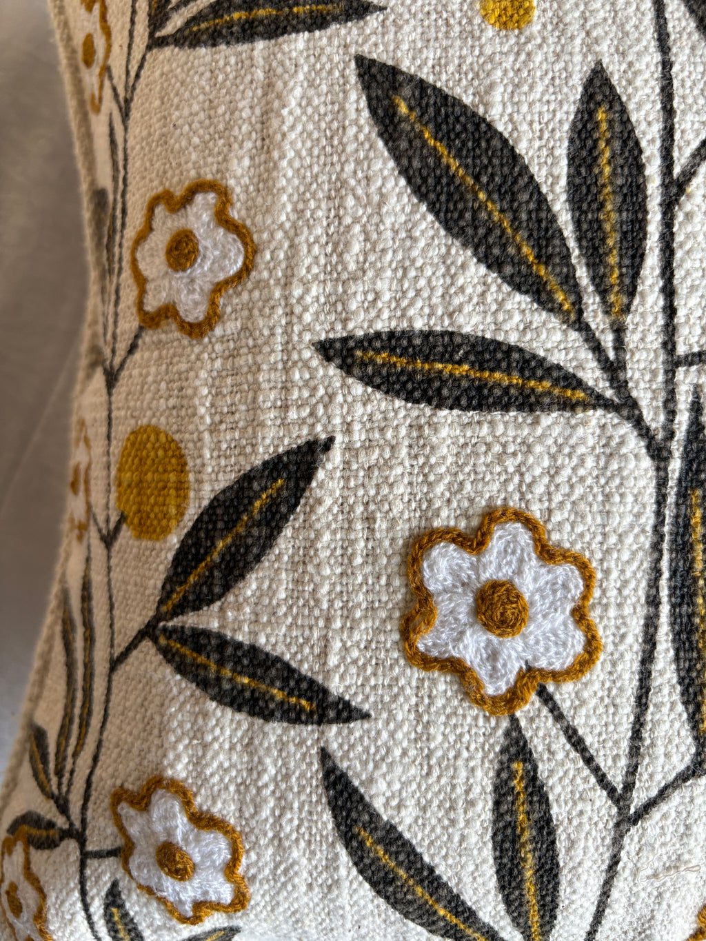 AARI EMBROIDERED CUSHION COVER – 16x16 INCH