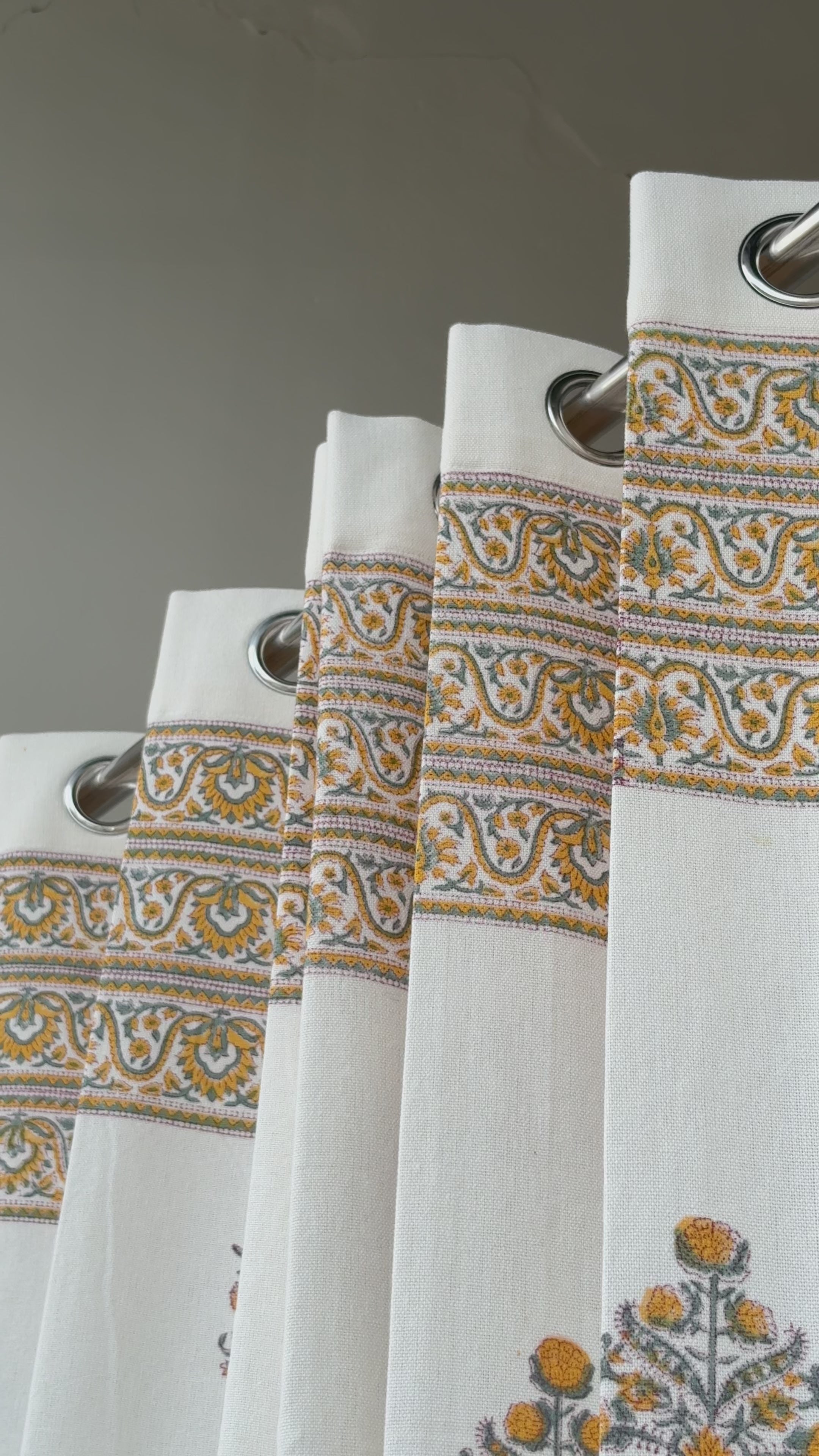 BLOCK PRINT CURTAIN